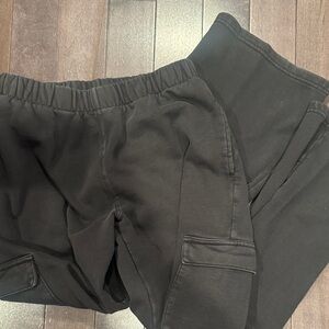 Black Brandy Cargo Sweatpants